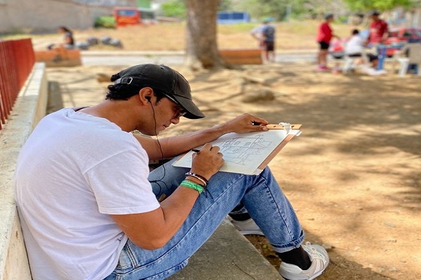 Tacarigua se convirtió en lienzo vivo en el IV Concurso de Dibujo "In Situ"