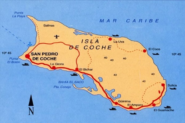 La isla de Coche es Nueva Esparta