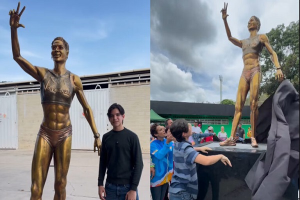 Joven artista venezolano de 16 Años rinde homenaje a Yulimar Rojas