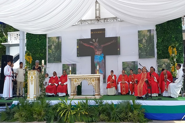 Emotiva misa del Cristo del Buen Viaje en Pampatar