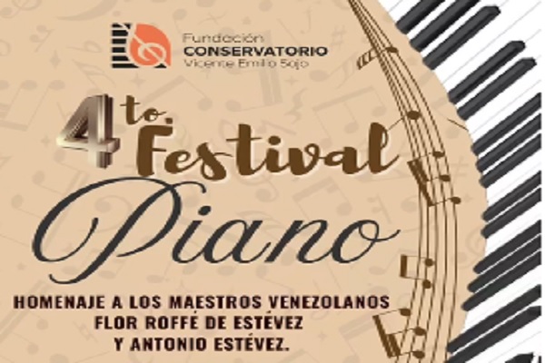 Conservatorio Vicente Emilio Sojo anuncia el 4to Festival de Piano 2025