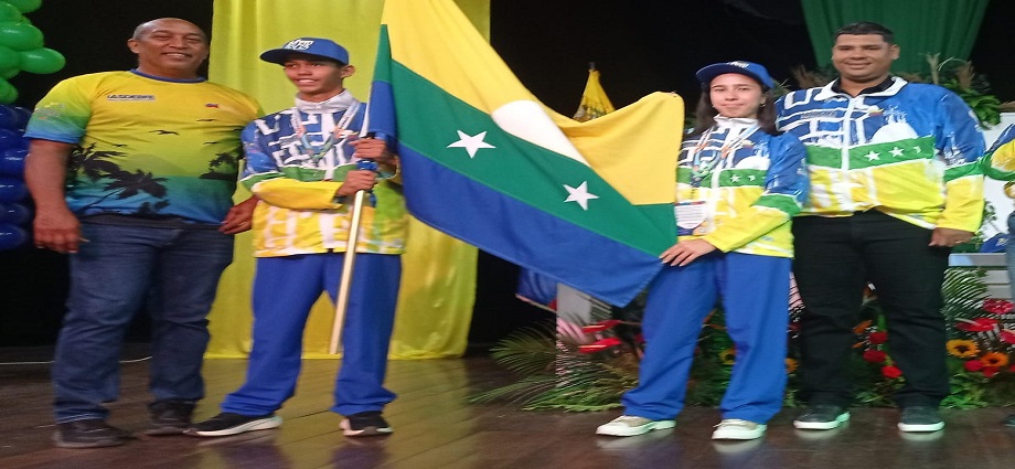 Aranza Luzardo López abanderada femenina por Nueva Esparta a los Juegos Deportivos Nacionales
