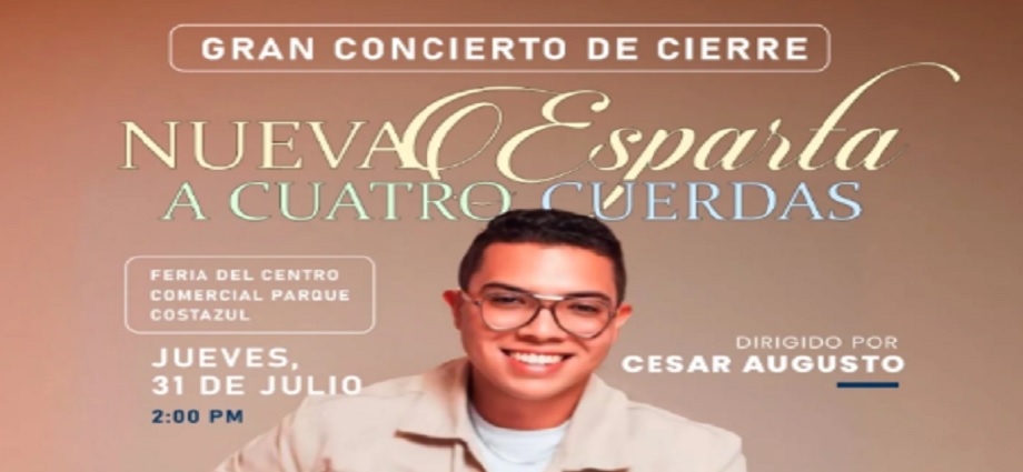 Concierto de Nueva Esparta a Cuatro Cuerdas en Parque Costazul