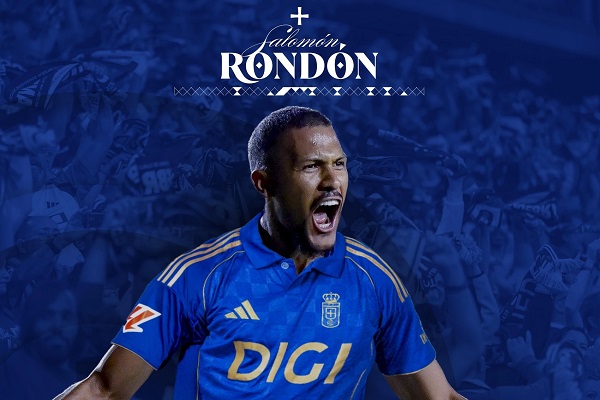 Salomón Rondón regresa a España con el Real Oviedo