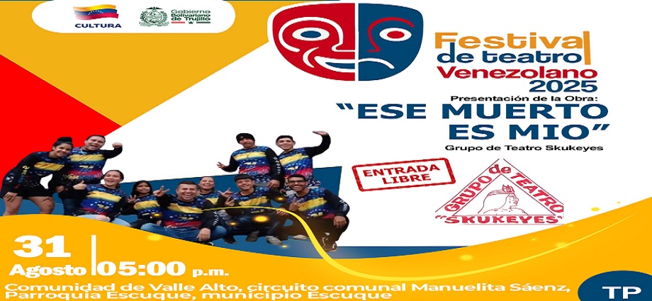 Festival de Teatro Venezolano toma el escenario de Trujillo con un homenaje a Ulises Balestrini