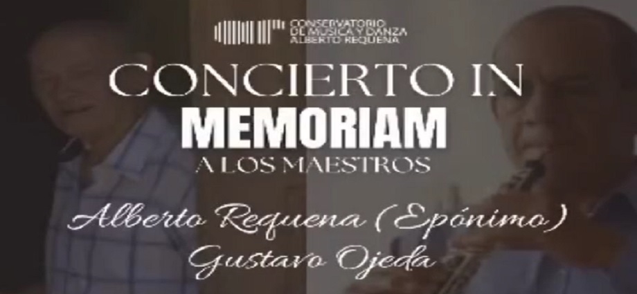 Conservatorio "Alberto Requena" ofrecerá concierto "In Memoriam"