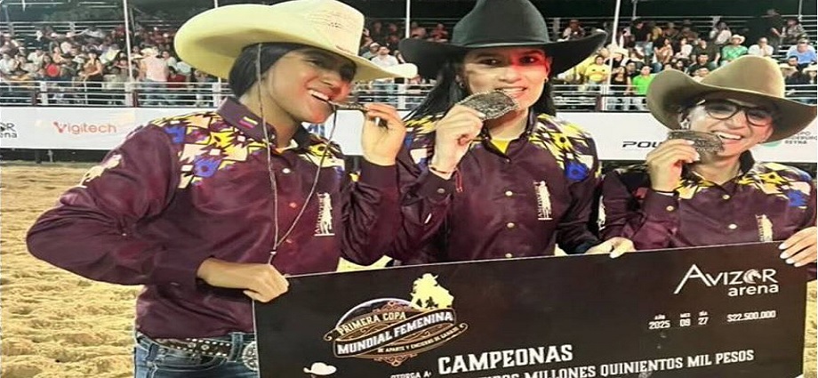 Venezuela campeona del Mundial Femenino de Aparte y Encierro de Ganado