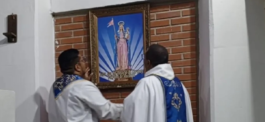 Parroquia de Macarao celebra la entronización de la Virgen del Rosario de Curucay