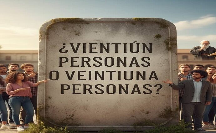 La alcancía de las palabras y sus coroticos: ¿Veintiún personas o veintiuna personas?