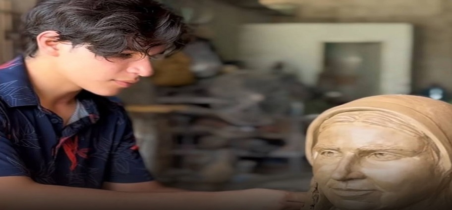 Josué Benjamín finaliza escultura de la Beata Carmen Rendiles