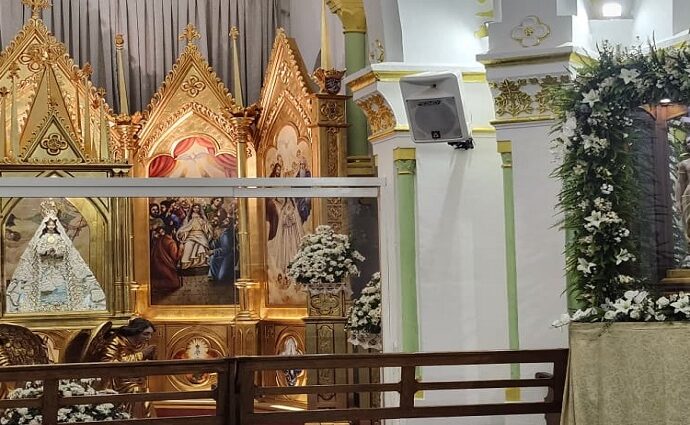 San Sebastián y la Virgen de El Valle se unen por primera vez en la Basílica