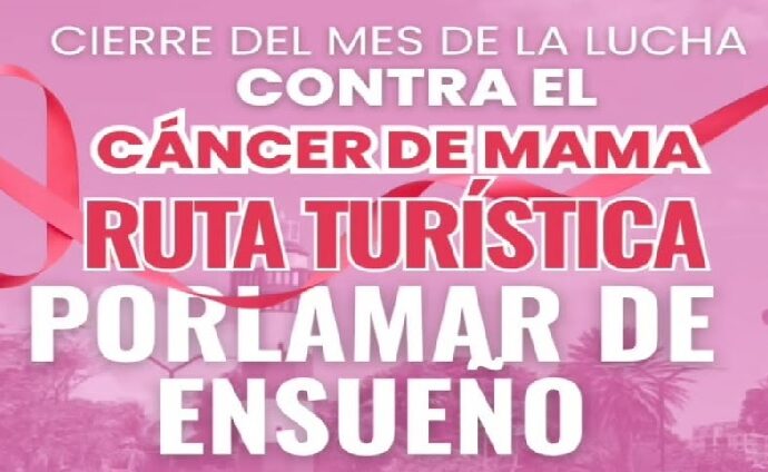 Caminata Turística cierra el Mes de la Lucha contra el Cáncer de Mama en Porlamar