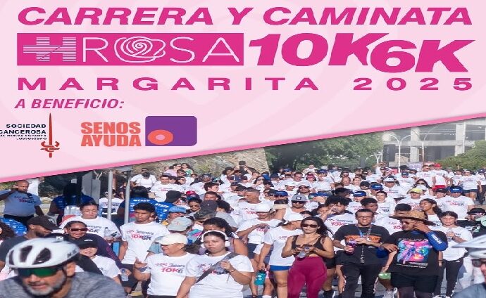 Margarita se viste de Rosa con carrera y caminata solidaria