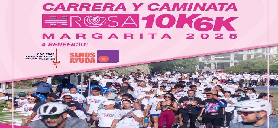Margarita se viste de Rosa con carrera y caminata solidaria