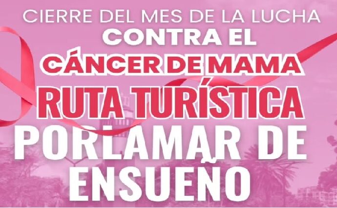 Caminata turística cierra en Porlamar el mes de la Lucha contra el Cáncer de Mama