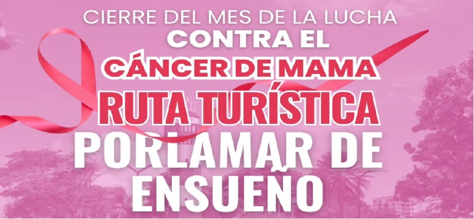 Caminata turística cierra en Porlamar el mes de la Lucha contra el Cáncer de Mama