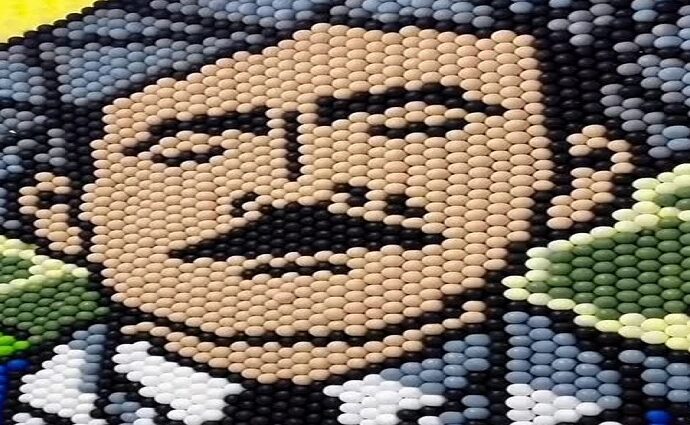 Crean mural de globos del Dr. José Gregorio Hernández en Miami