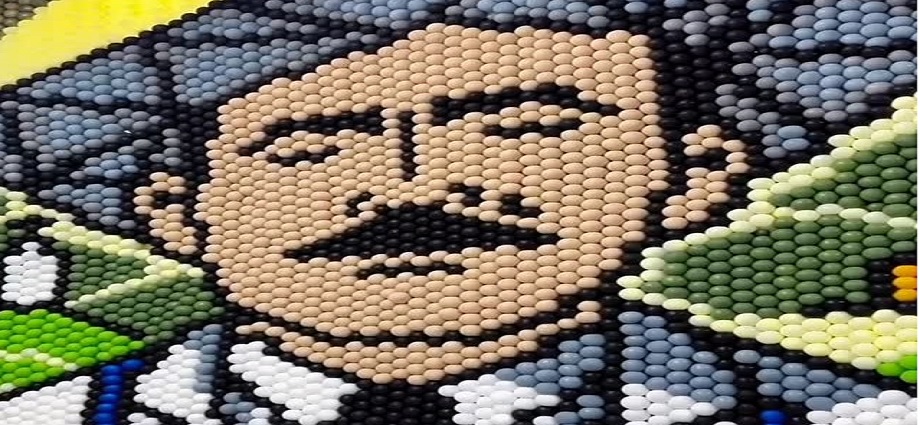 Crean mural de globos del Dr. José Gregorio Hernández en Miami