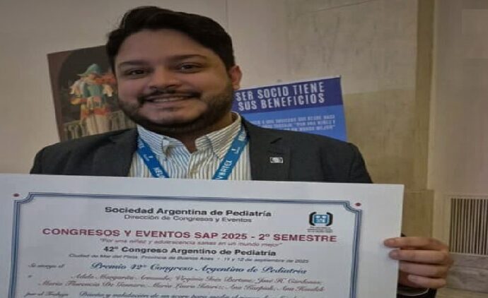 Venezolano gana primer lugar en Congreso Argentino de Pediatría