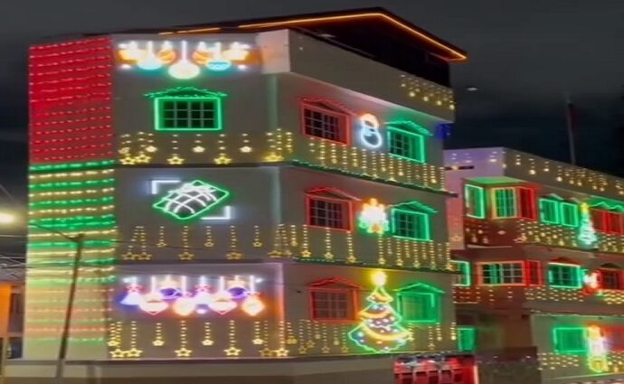 La casa de Lídice que atrae las miradas navideñas