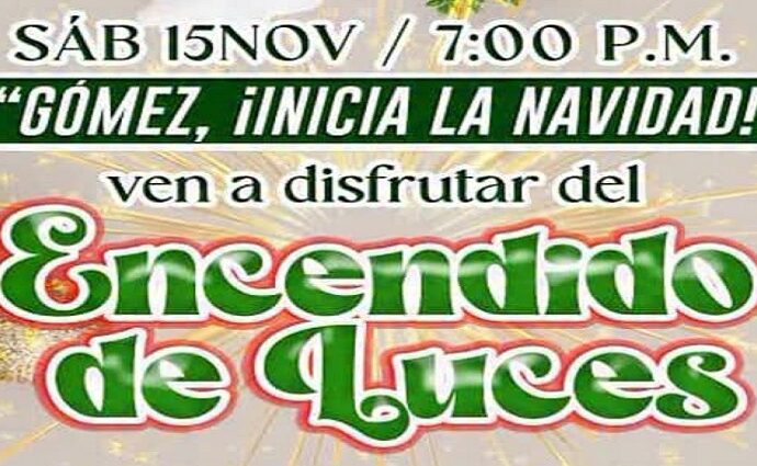 En Gómez se enciende la Navidad