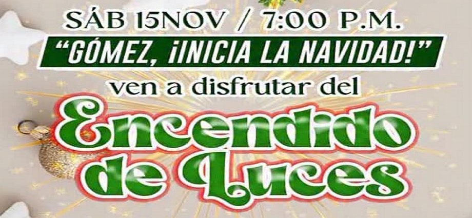 En Gómez se enciende la Navidad