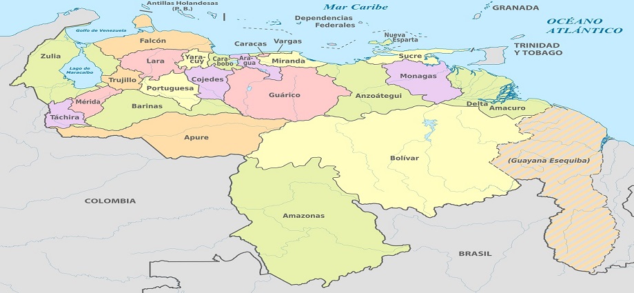 Nombres y origen de los Estados de Venezuela