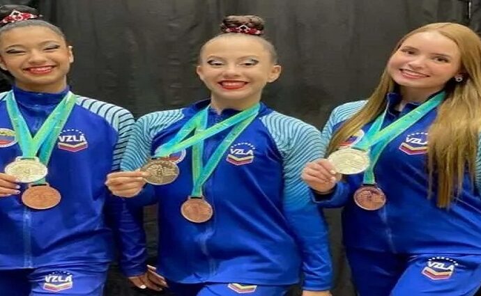 Gimnasia Rítmica juvenil y cadete de Venezuela logra Subcampeonato en el Suramericano