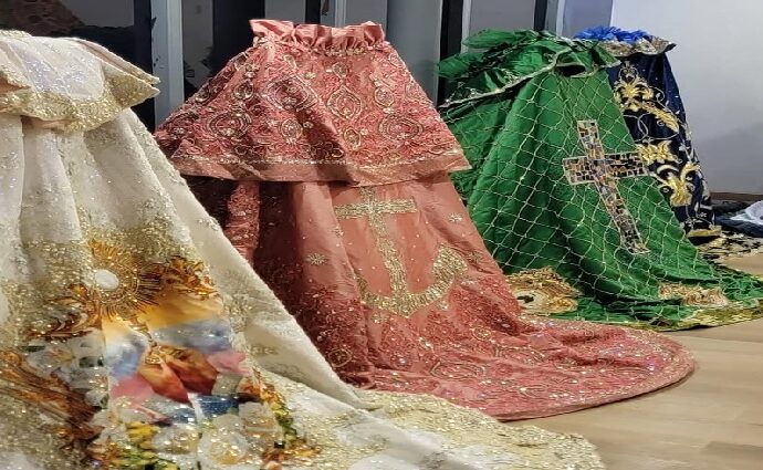 Exponen Mantos Sagrados de La Chinita en Expozulia 2025