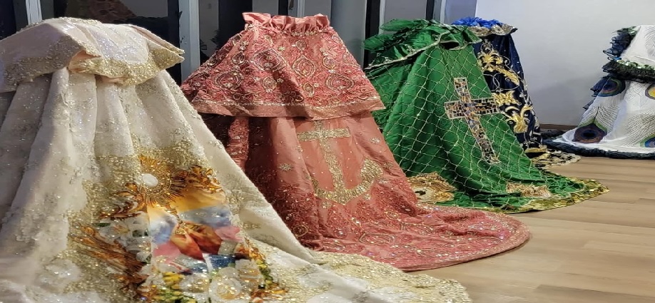 Exponen Mantos Sagrados de La Chinita en Expozulia 2025