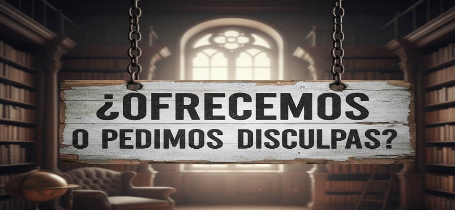La alcancía de las palabras y sus coroticos: ¿Ofrecemos o pedimos disculpas?