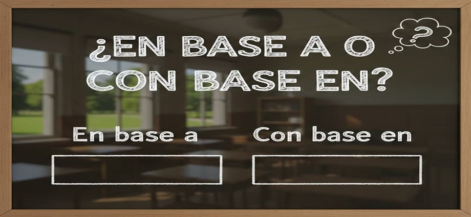 La alcancía de las palabras y sus coroticos: «En base a» o «con base en»
