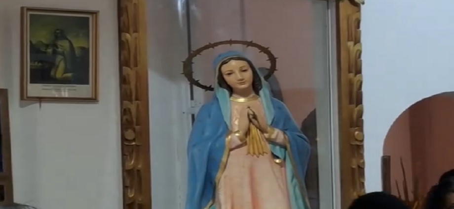 Entronizada imagen de la Virgen de Guadalupe en Robledal