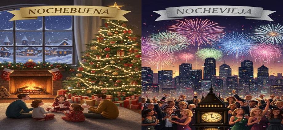 La alcancía de las palabras y sus coroticos: Nochebuena, Nochevieja y Año Nuevo