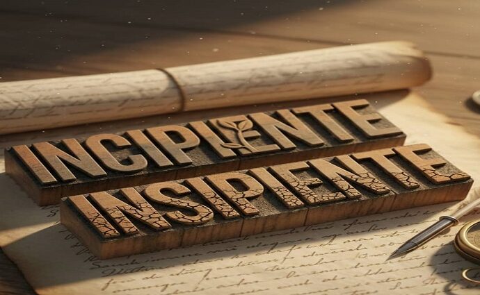 La alcancía de las palabras y sus coroticos: Incipiente e insipiente