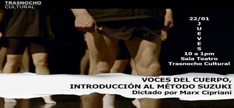 Clase magistral “Voces del Cuerpo” en el Trasnocho Cultural