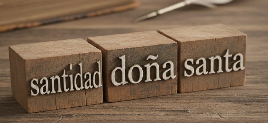 Los tratamientos de antenombres: santidad, doña, santo y otros