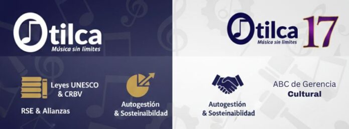 Infografía del ABC de la Gerencia Cultural con logos de Otilca, leyes UNESCO y CRBV, y pilares de autogestión.