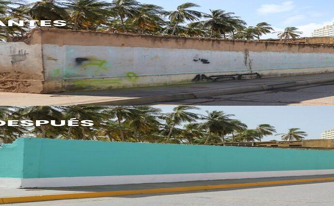 Restauran fachadas en la histórica calle Nueva Cádiz de Pampatar