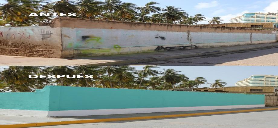 Restauran fachadas en la histórica calle Nueva Cádiz de Pampatar