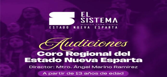 El Sistema Nueva Esparta abre audiciones para el Coro Regional
