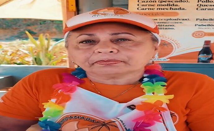 Zonia Adrián se corona como la Reina de la Empanada en Playa Guacuco