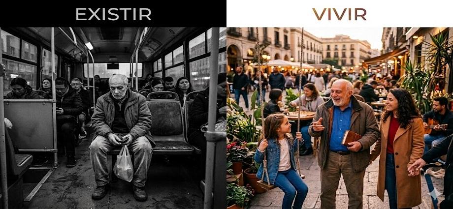 Pensando con Décimas frases célebres: ¿Existir o vivir?