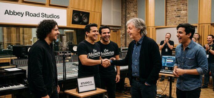 De Venezuela a Londres: Los Mesoneros con Paul McCartney