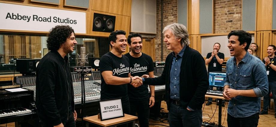 De Venezuela a Londres: Los Mesoneros con Paul McCartney