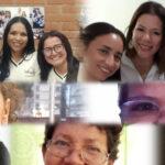 Composición fotográfica de las mujeres líderes del Grupo Otilca, incluyendo a Nathalia Quintero Cuartas, Maigualida Castrillo Fuentes, Luisa Cáceres de Arismendi, Olga Rincón, Luzbimar González y el equipo docente de la UEJE.