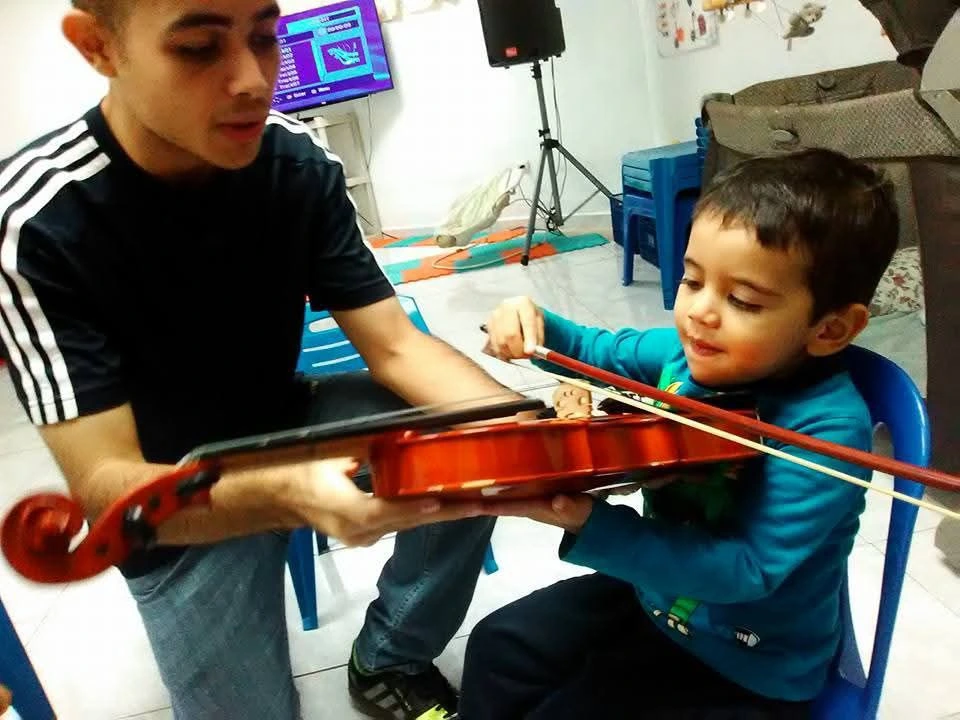 Samuel Abraham González Quintero en su iniciación musical en el Maternal Otilca