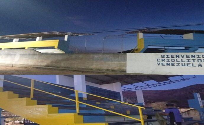 La escuela de Béisbol El Maco recuperando el estadio