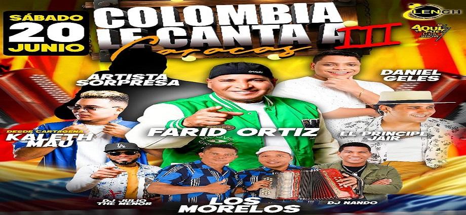 "Colombia le canta a Valencia y a Caracas III" anuncia reprogramación