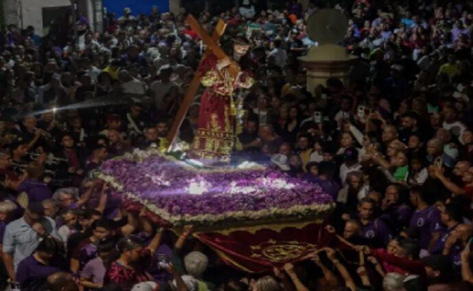 El Nazareno de La Asunción fue homenajeado con cantos
